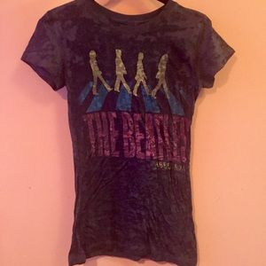Beatles Abby Road Burnout Tee